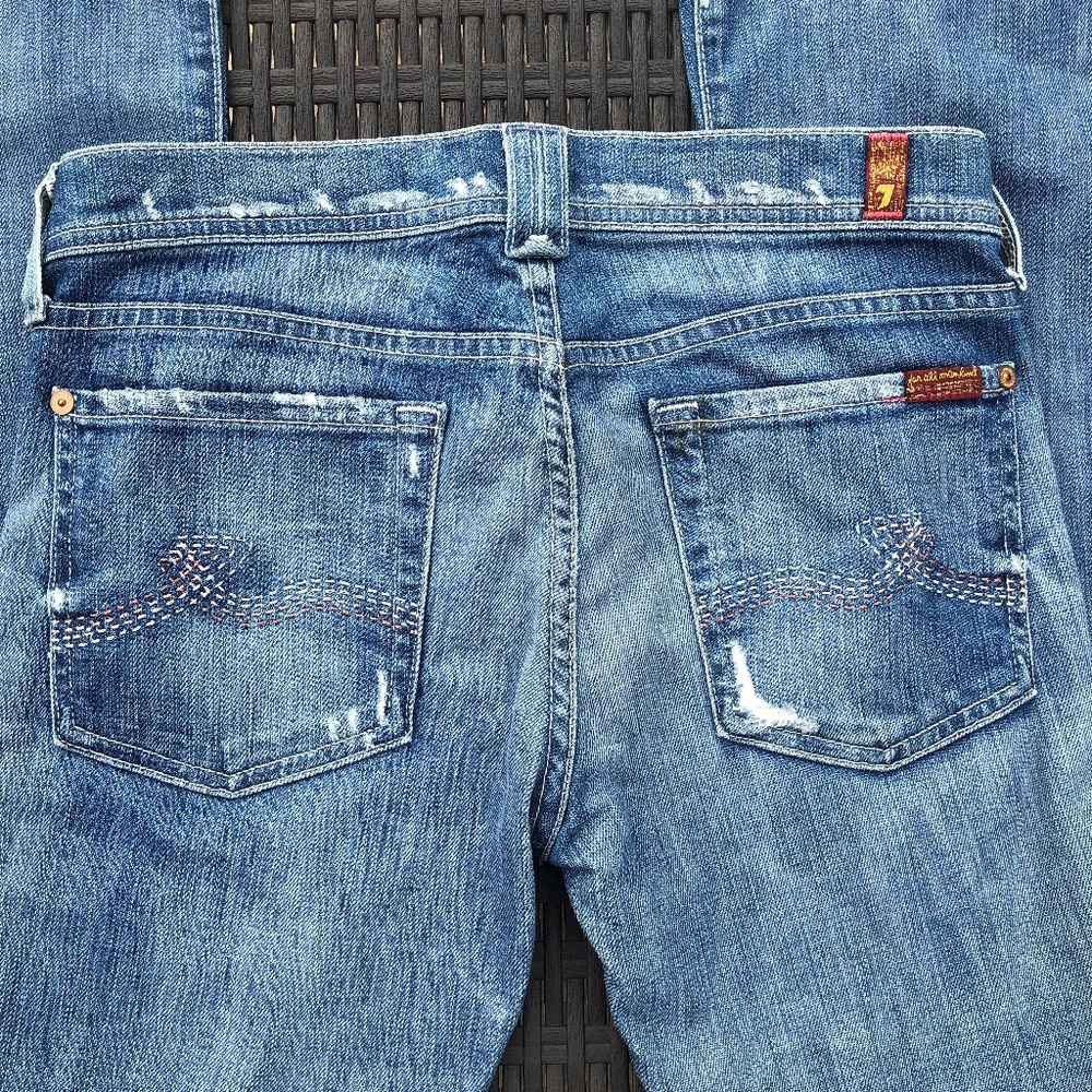 7FAM Rocker Jeans in Vintage Honolulu Size 27